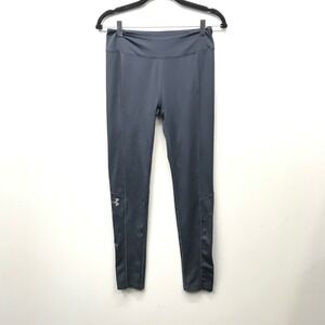 Under Armour Pants Compression Leggings Women's Size Small Gray Active Gym